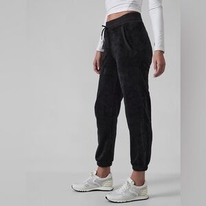 Athleta Cozy Karma Recover Jogger Pant Black Comfortable Soft Large‎